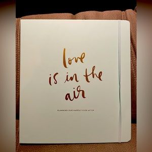 Kate Spade brand wedding planner book.